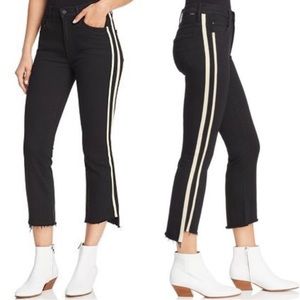 Mother Insider Crop Step Fray Straight Leg Jeans